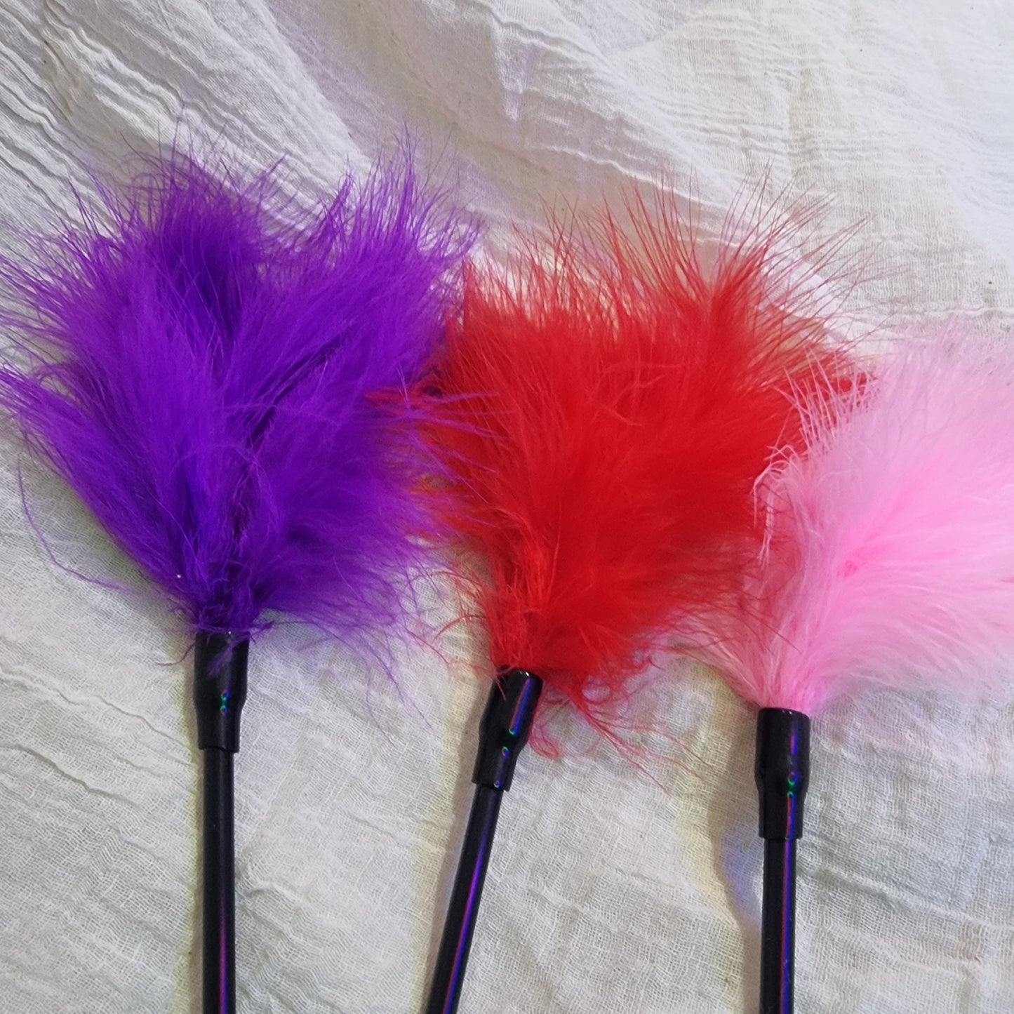 Tickle stick & Blindfold